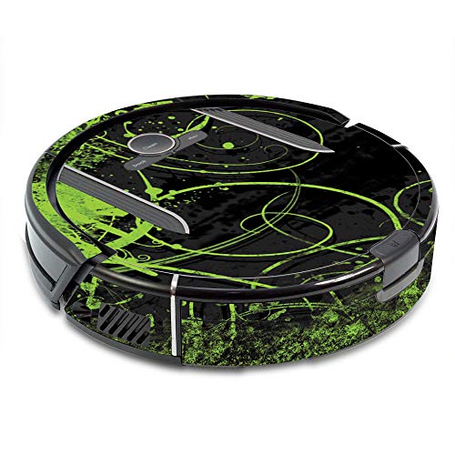 Image of MightySkins Skin Compatible with Shark Ion Robot R85 Vacuum - Green Distortion | Protective, Durable, and Unique Vinyl Decal wrap Cover | Easy to Apply, Remove, and Change Styles | Made in The USA