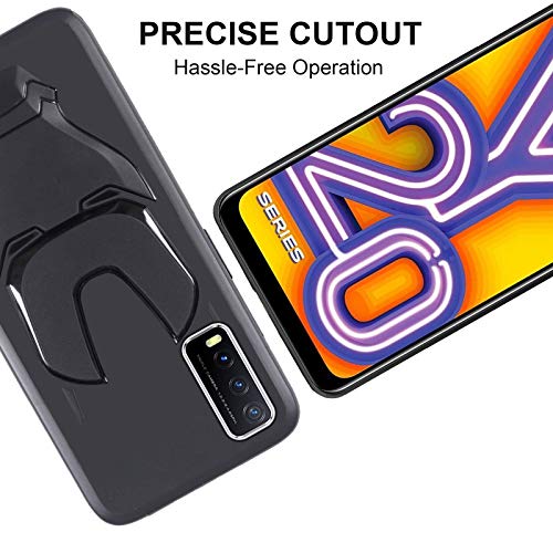 Image of VIDO 3D Iron Man Avengers Back Case Cover | 360 Degree Protection | Shock Proof | Screen & Camera Protection | Soft Silicon Rubberised Back Cover for Vivo Y20i / Y20