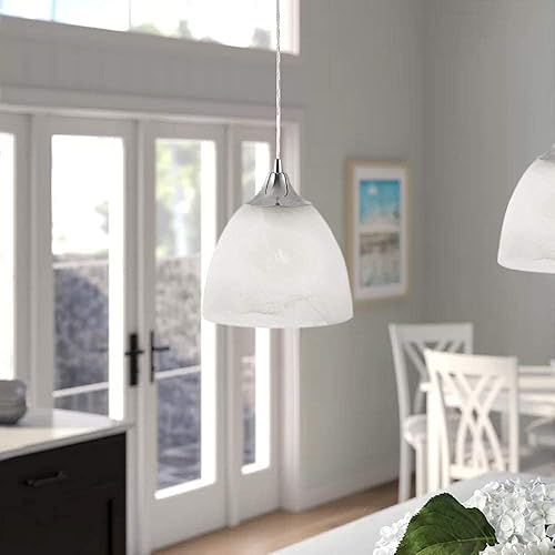 Miniatura 52 de Kiven Accesorio de iluminación de riel tipo H, luz colgante de pista de halo de vidrio regulable con control remoto, longitud ajustable con 3 modos