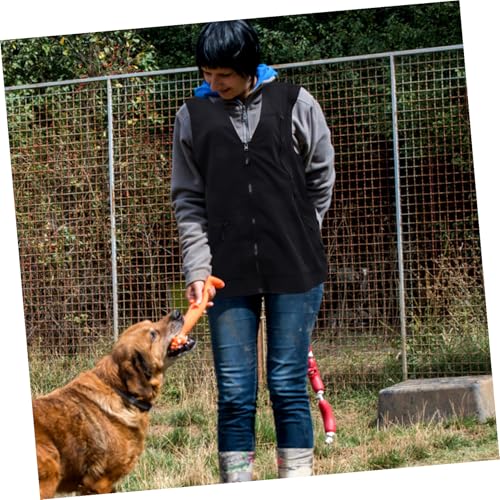 HIAKDOFT Hundetrainer Weste Leicht Atmungsaktiv Polyester mit Vielen Taschen und Großer Rückentasche für Hundehalter Trainingsbekleidung