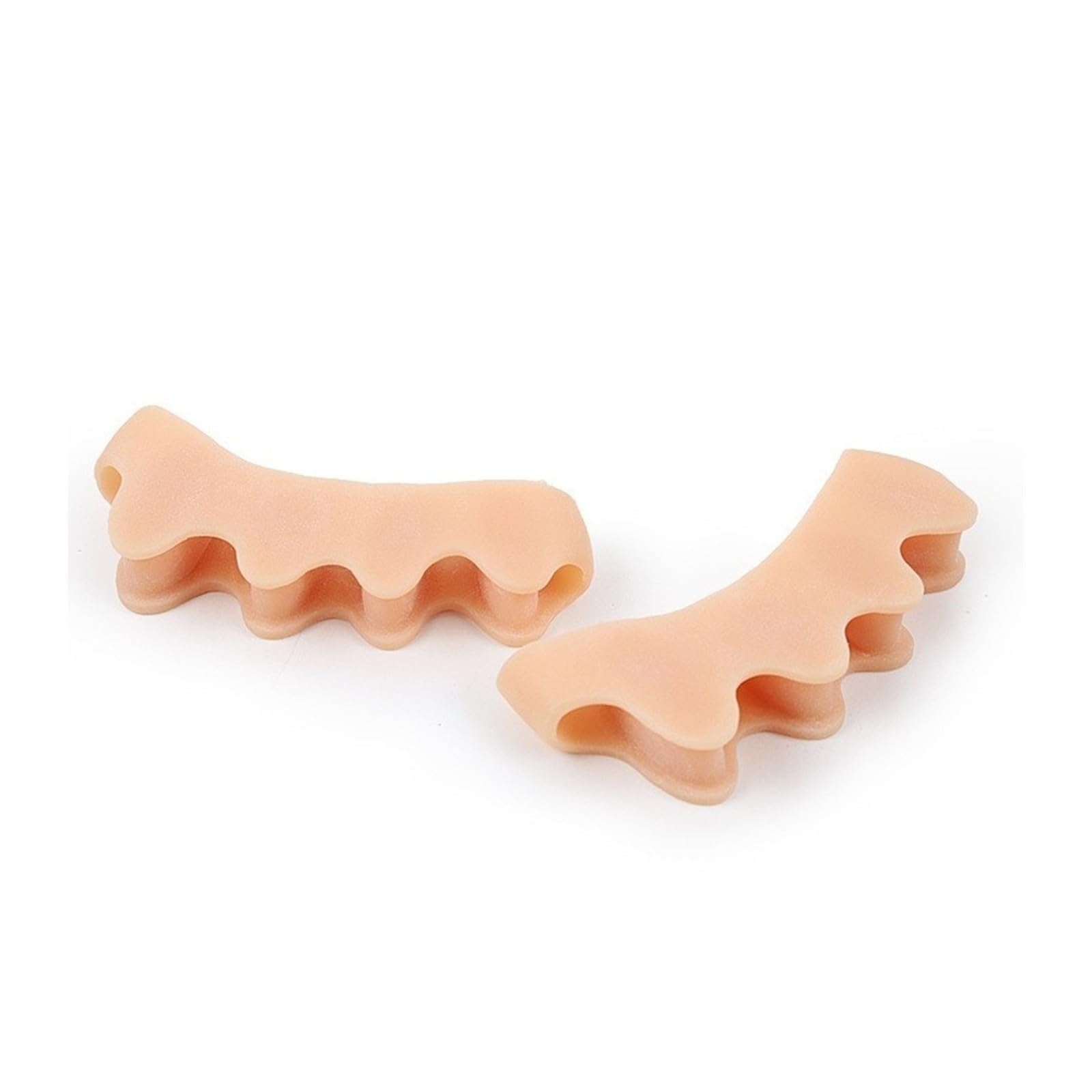 Silicone Toe Separator Stretcher Bunion Protector Finger Pain Relief Foot Care 5 Colors(MUDE)