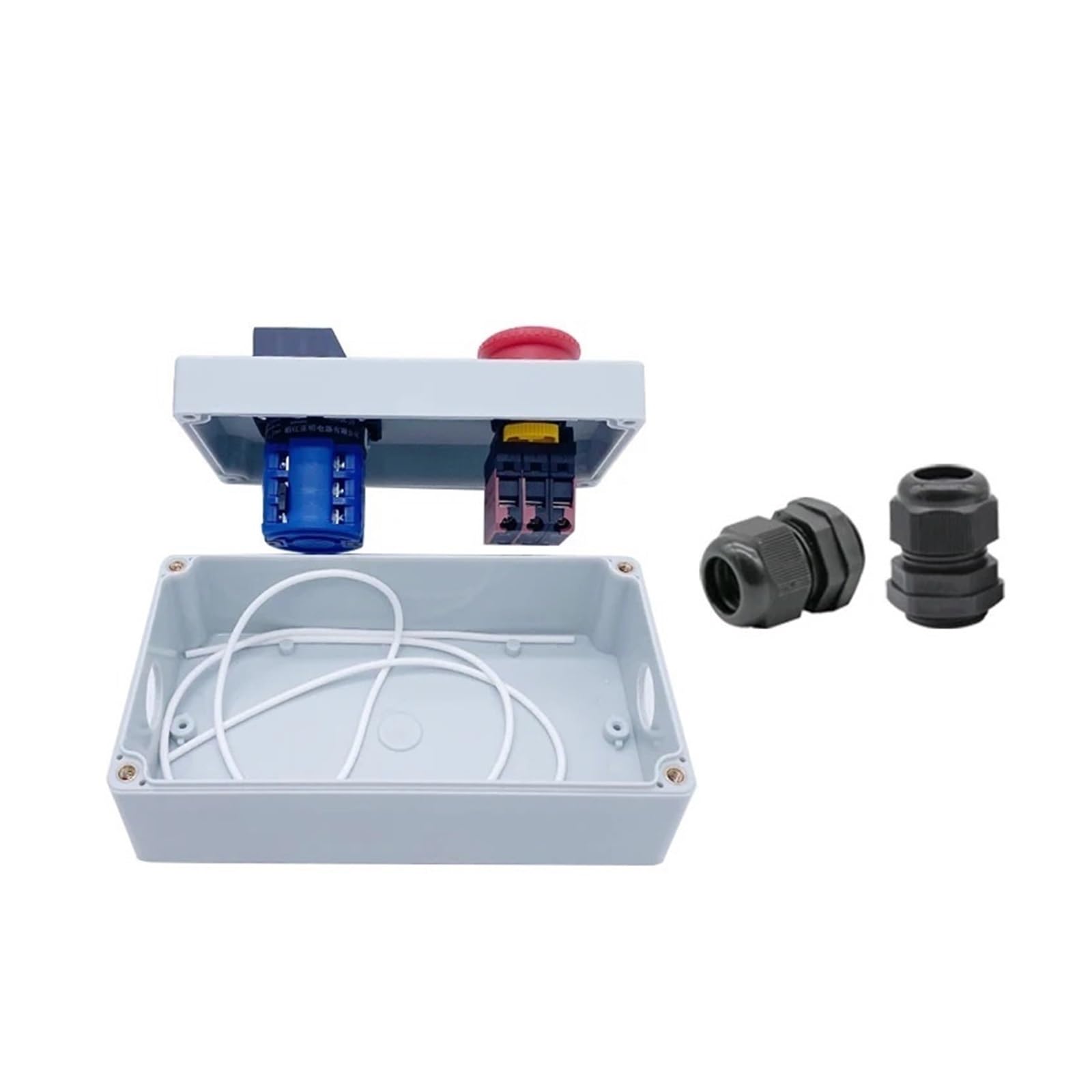Selector de Leva con pulsador de Parada de Emergencia eléctrico trifásico de 20 A, LW26-20A 5.5N/3, Interruptor de Avance y Retroceso