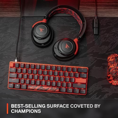SteelSeries QcK Gaming Surface: FaZe Clan Edition – XXL Thick Cloth – Sized to Cover Desks – Optimized For Gaming Sensors - Image 4