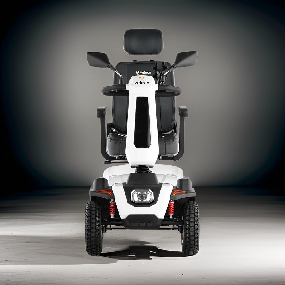 Veleco SHARPY Cómodo dispositivo de movilidad con asiento giratorio tipo capitán (BLANCO)