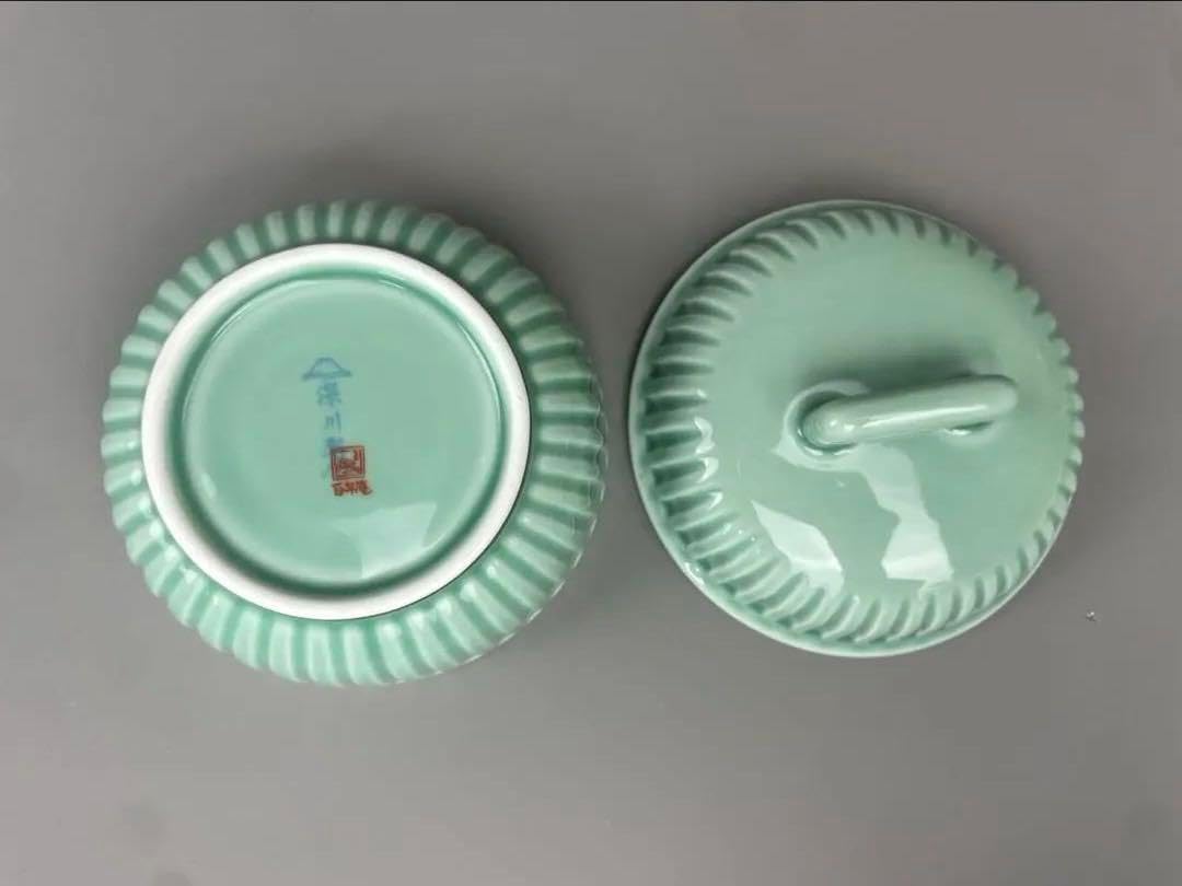 希少 未使用品 宮内庁御用達 深川製磁 百年庵しのぎ 4号 共箱付 廃盤品