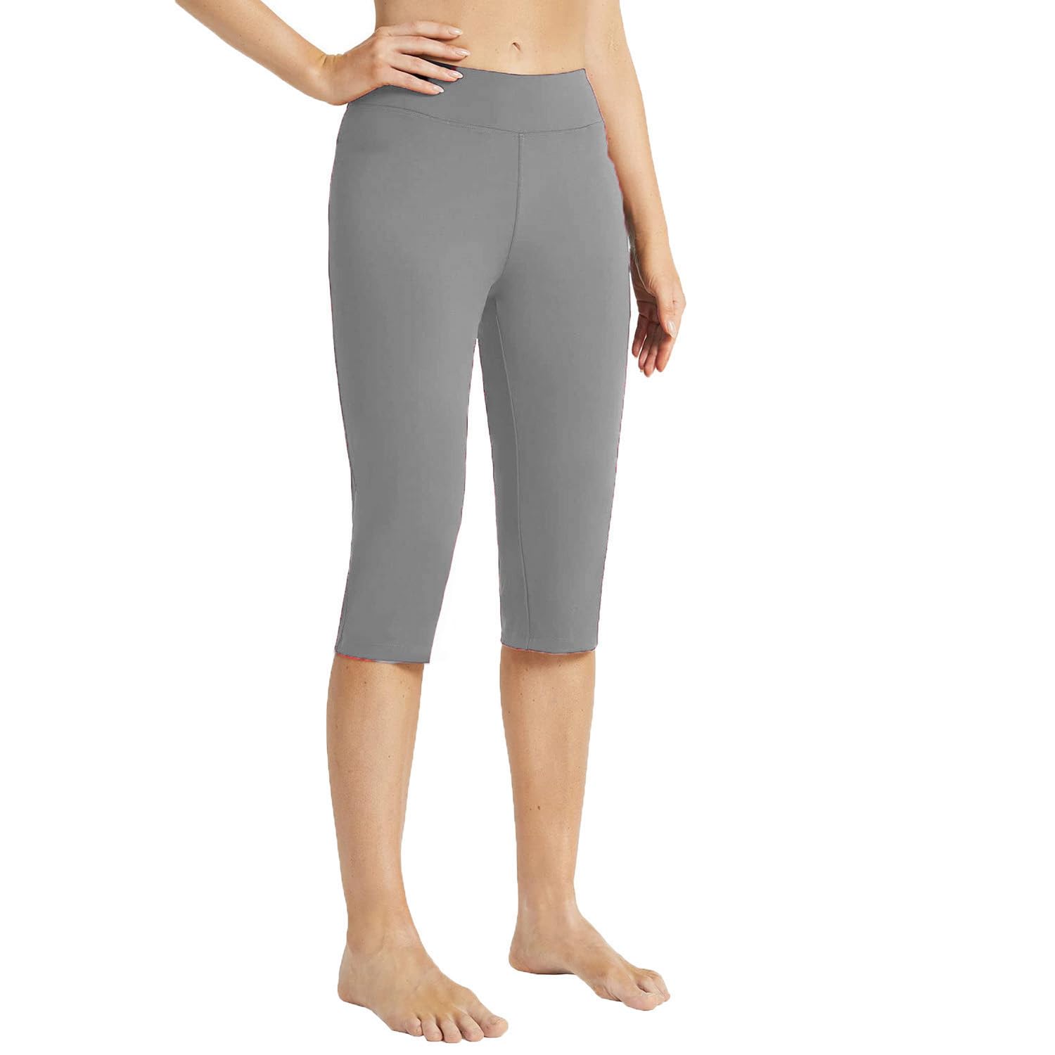 Women Stylish 3/4 Length Regular Capris for Women, Capri Leggings for Women,Solid Super Stretch 3/4th Capri-picture-36