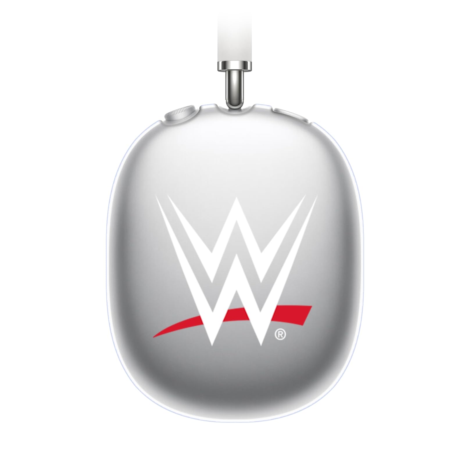Head Case Designs Officially Licensed WWE Plain White Logo Soft Gel Case Compatible with Apple AirPods Max