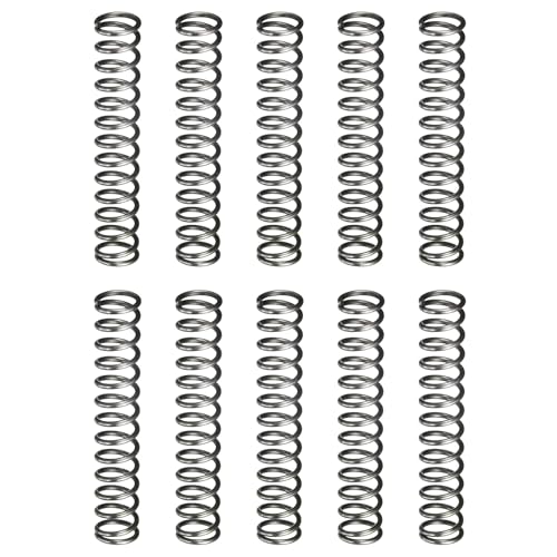 uxcell 10Pcs Compression Spring 8mm OD 1mm Wire Size 45mm Free Length