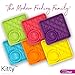 LICKIMAT Kitty Combination Slow Feeder with Micro Dish for Added Hydration Kittens and Small Cats (Pink)