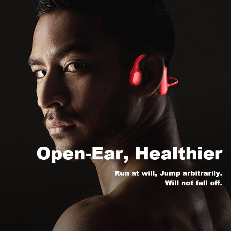 Miniatura 6 de Hugifun Auriculares deportivos Bluetooth de conducción de aire abiertos - Auriculares inalámbricos resistentes al sudor para entrenamientos y correr