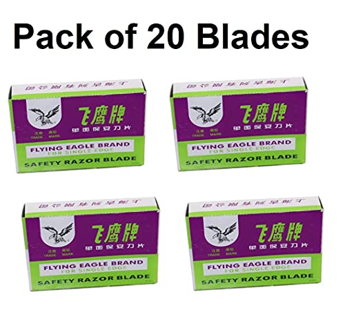 Image of Single Edge Safety Blades for OCA Adhesive Sticker Removing, Cleaning LCD, Art Craft - Razor Replacement (Pack of 20)