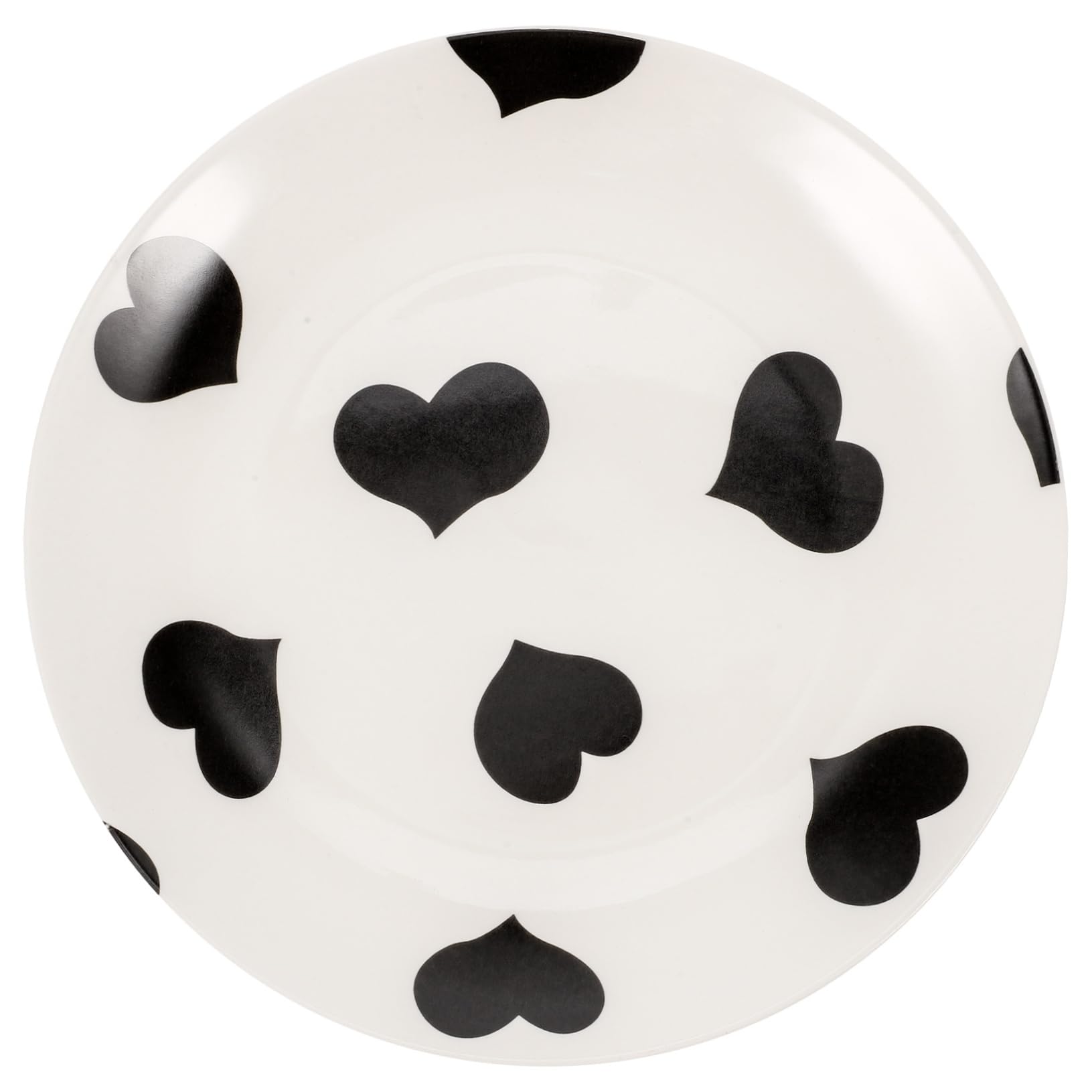 Healifty Heart Shaped Ceramic Dessert Plate Multi Function Serving Dish for Snacks and Fruits Smooth Surface Easy to Clean for Home and Restaurant Use