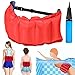 TOPJOWGA Cintura da Nuoto, Cintura Gonfiabile per Nuotare, Cinghia Galleggiante di Nuoto, Cintura da Nuoto Gonfiabile Regolabile, Nuoto Regolabile Cintura in Vita per Bambini e Adulti