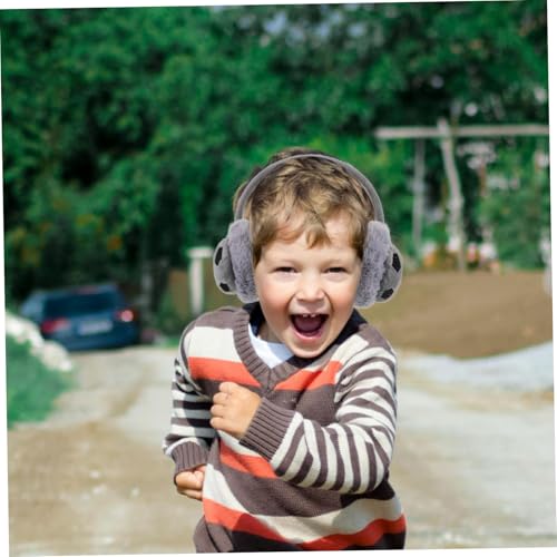 Boys and Girls Warm Ear Cover Furry Winter Earmuffs Boy Girl Football Design Earmuff Warmer4