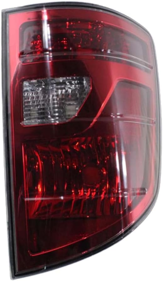 KarParts360 For Honda Ridgeline 2009 10 11 12 13 2014 Tail Light Replacement Driver and Passenger Side | Pair | Red Lens