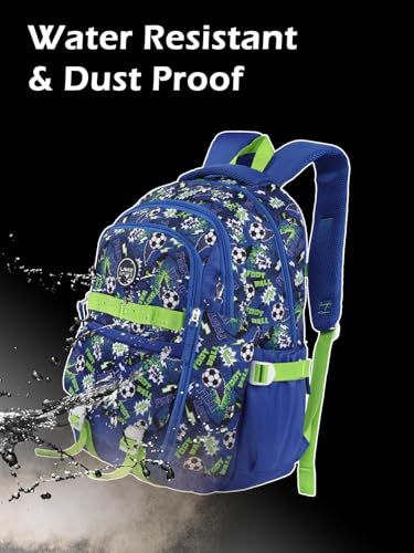 Image of Lavie Sport soccer Laptop Backpack | 36 Liters | Fits Upto 16 Inch | Laptop Compatiable | Rain Cover | Gift for Boys & Girls