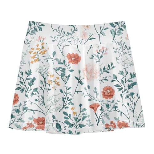 Girls Skorts with Shorts Flowy Girl Skorts Youth Cheer Skirt with Pockets2