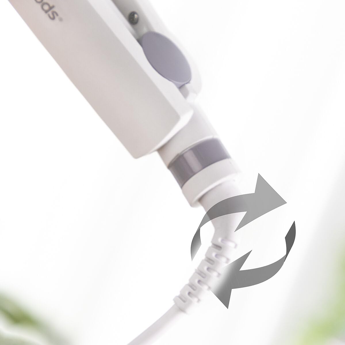 InnovaGoods® Keramikhaarstyler für Wellen Waavio, 55 W Leistung, zum Erzeugen natürlicher und eleganter Wellen, mit Keramikplatte, ideal für zuhause, in Weiß und Grau.