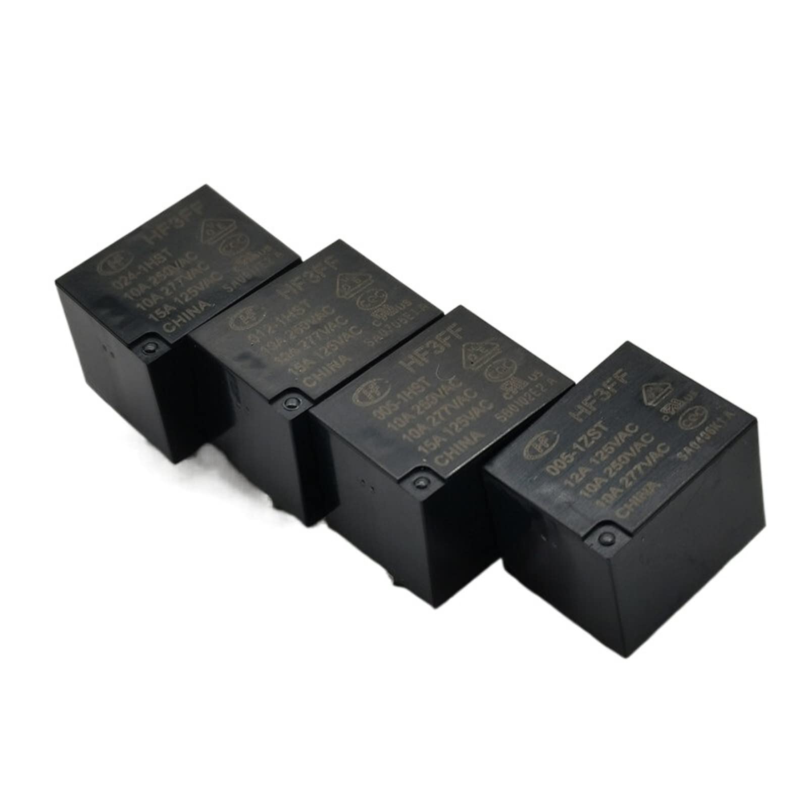 GJZIFGFWQ 5pcs Industrial Electronic Circuit Board DIY Jqc/hf-3ff-5 005 009 12 012 24 024 VDC - 1zst 1hst Relay for Household appliances(HF3FF-012-1HST-4pin)