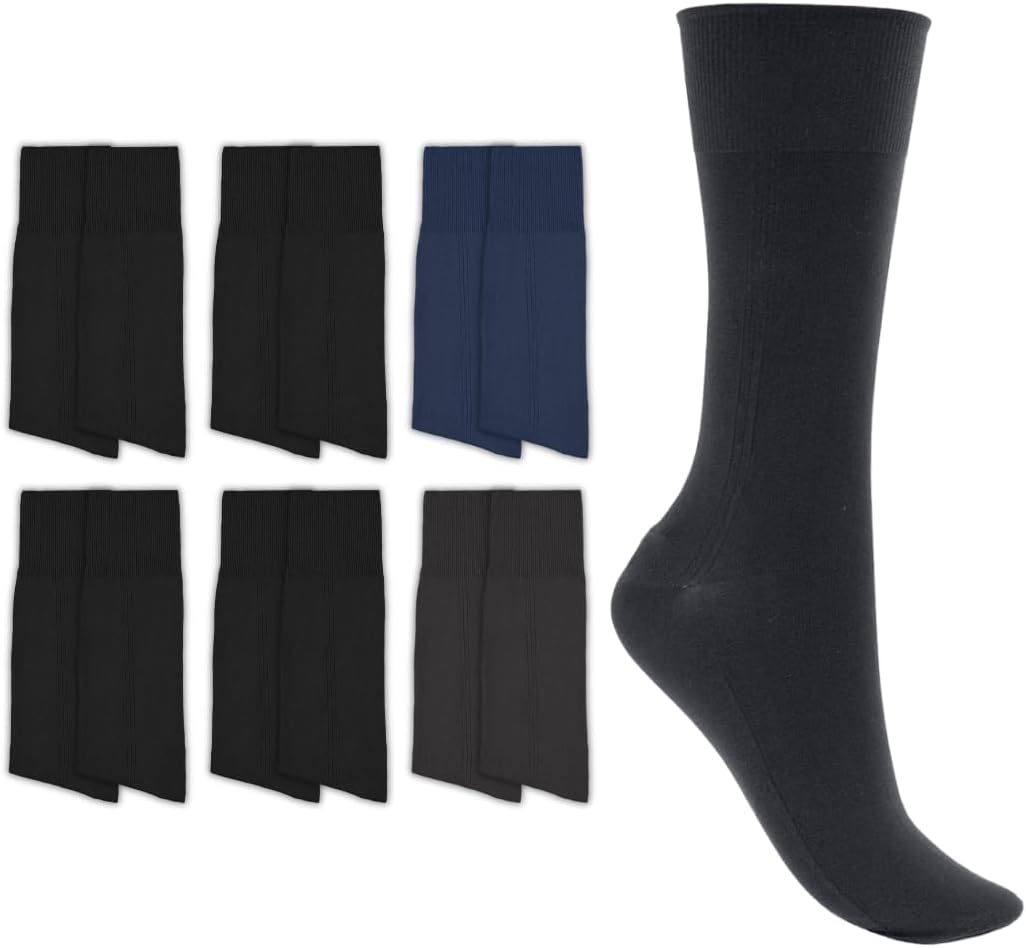 Kit 06 Pares Meia Social Trifil Lisa 100% Poliamida Masculino Adulto