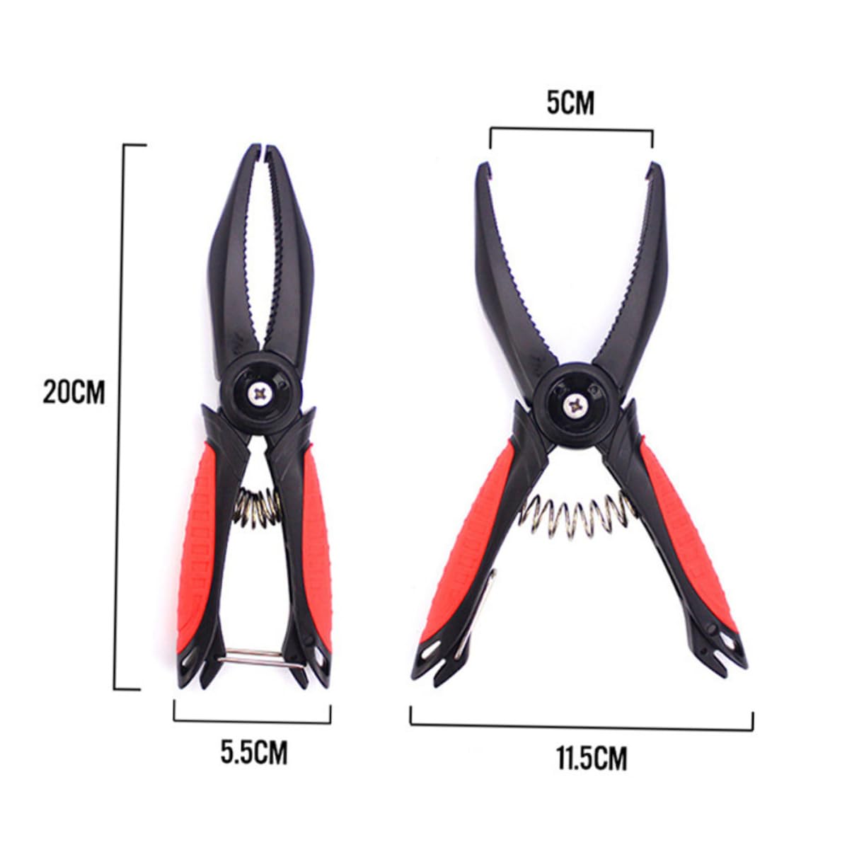 Toddmomy 3pièces Pince à Poisson Abs Avec Prise Main Antidérapante Outil De Contrôle Pour Pêcheurs Pince à Gripper Rouge Pratique Et Résistante Pour Attraper Truites Et Carnassiers