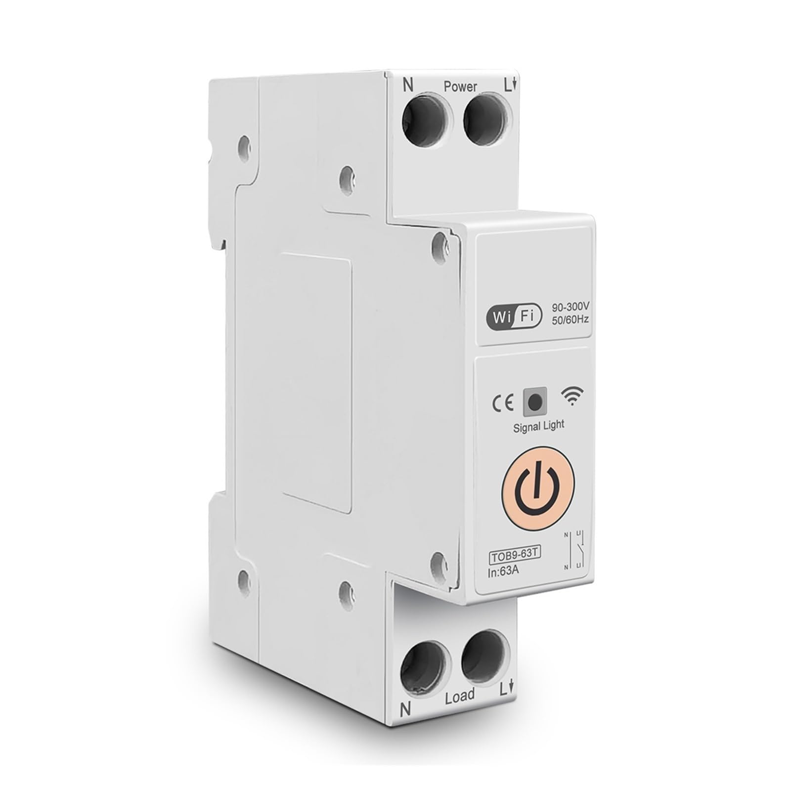 Diferencial Interruptor WiFi 63A Inteligente - Control Remoto Y Medición De Energía | Compatible Con Tuya/Smart Life