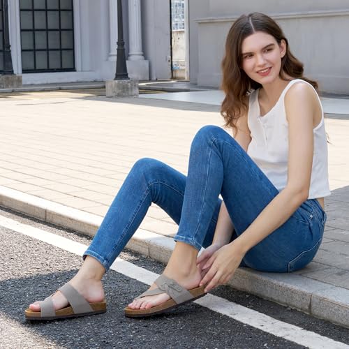 Sandals Womens Dressy Flat: Comfortable Outdoor Women Sandals- Beach Summer Women Slides for Walking2