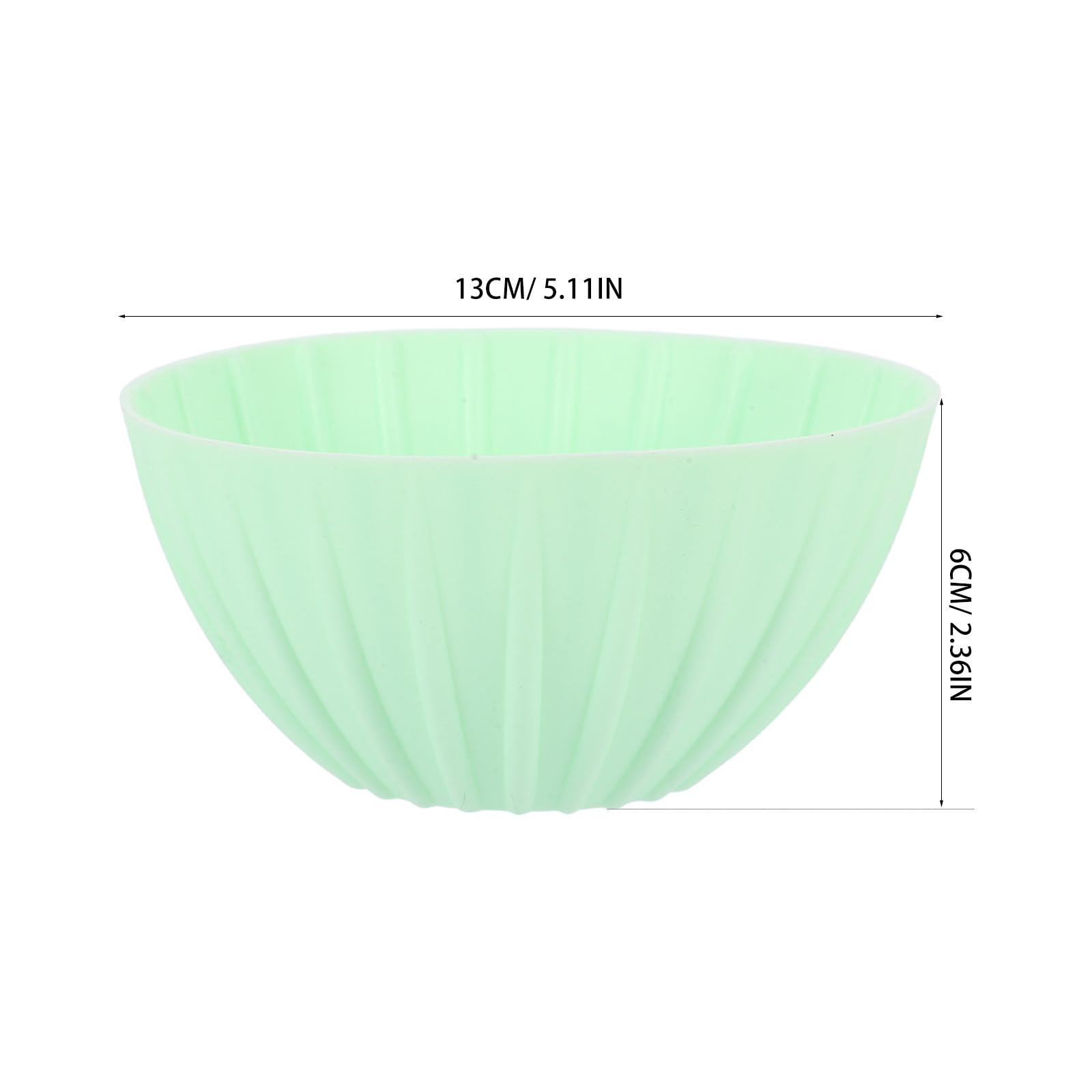 10 Pezzi Cesto per Lievitazione Pane in Silicone Verde