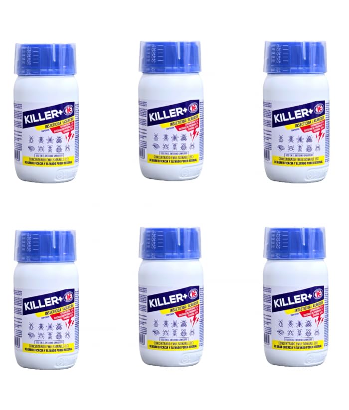 Killer liquido 250ml - Impex. Insecticida acaricida concentrado emulsionable. Eficaz contra mosca, mosquito, pulgas, garrapatas...Sin olor.Con cipermetrina (6)