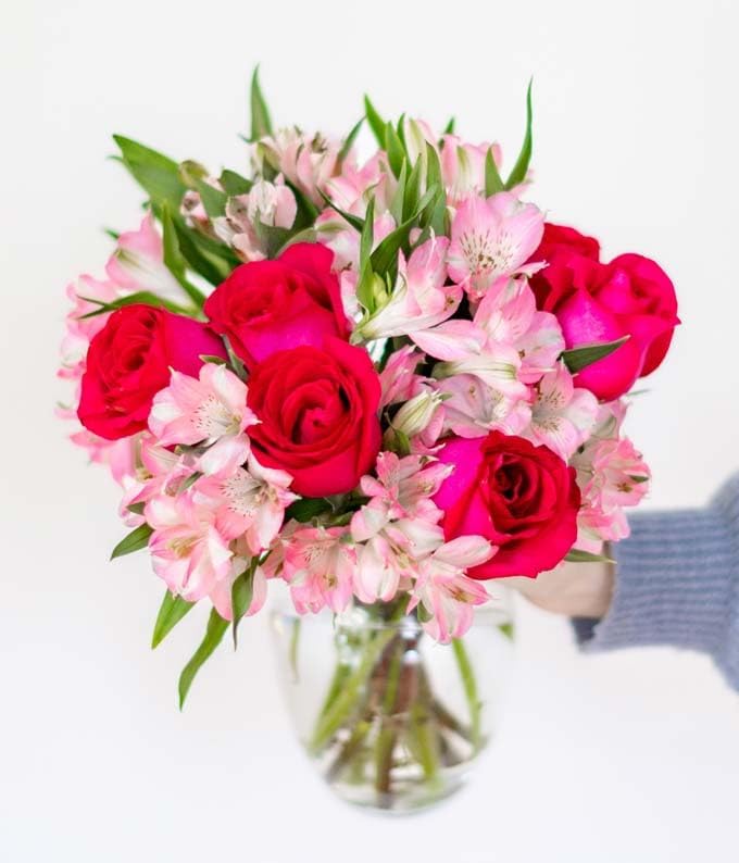 Miniatura 4 de From You Flowers - Ma Chre Rose con jarrón de cristal  Ramos de flores frescas para cumpleaños, aniversario, mejorarse o celebrar