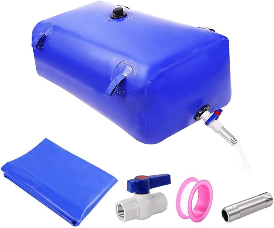 75-5000 L Large Capacity Water Storage Bladder, Foldable Portable Water Container Tank Bag for RV Truck Camping Emergency(Blue,1x0.7x0.35m/240L/63gal)