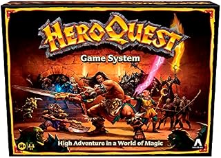 Avalon Hill HeroQuest Game System, Fantasy Miniature Dungeon Crawler Tabletop Adventure Game, Ages 14 and Up 2-5 Players