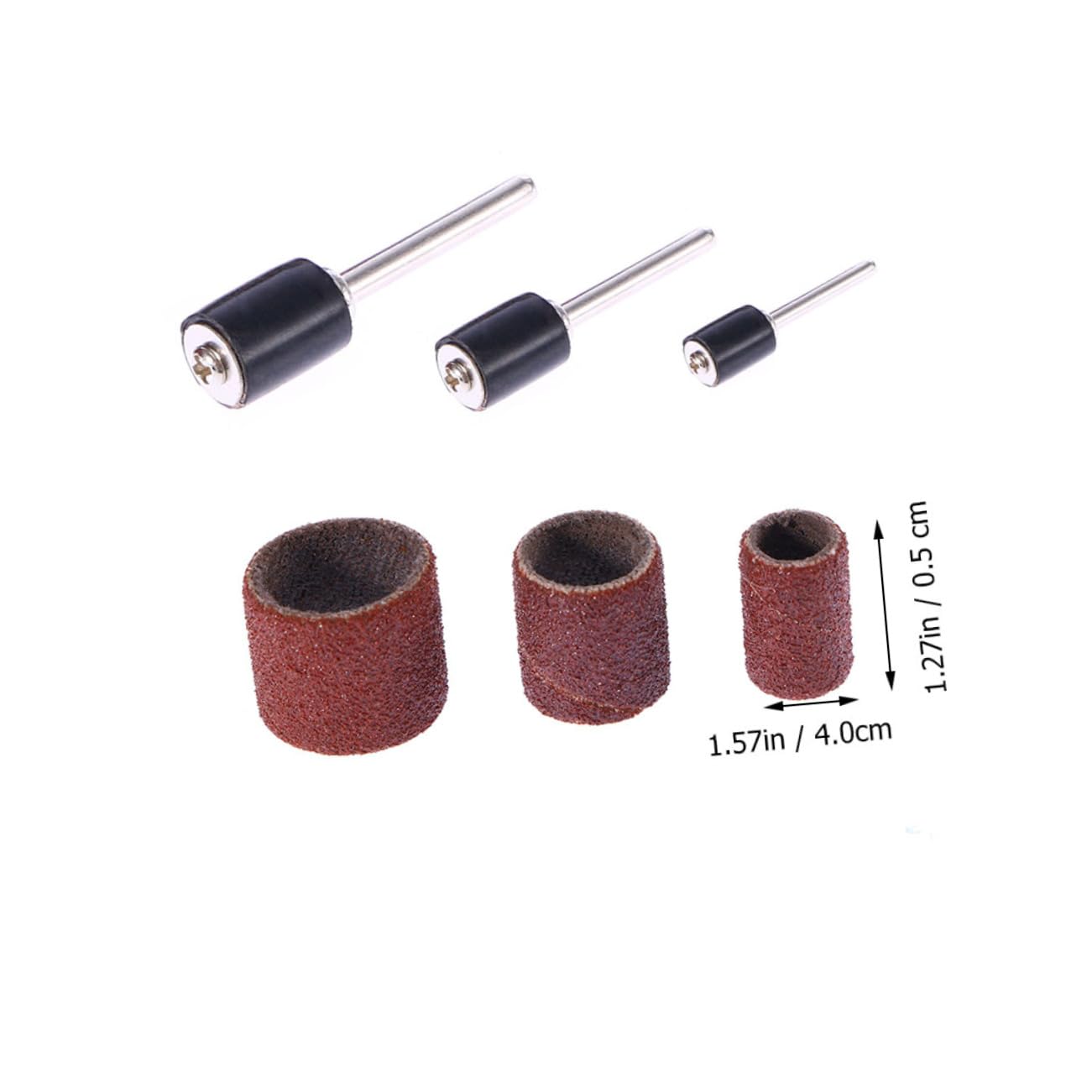 balacoo Grinding Head Rotary Tool Orbital Sander Pads Ring Bit for Woodworking Metalworking