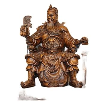 關公武将像 高約48cm 武财神•关公》高50。口径17.6。重量8050克！