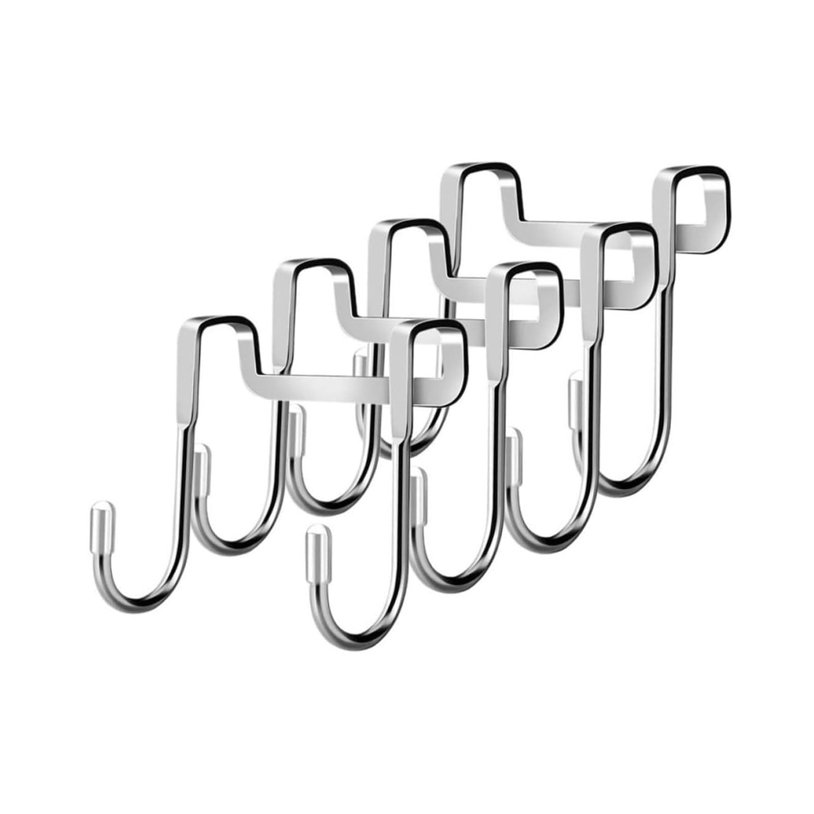 Hsioluted Stainless Steels Hook Double S-Shaped Hook Hanger Metal Towel Storage Rack Resistant Bathroom Resistant