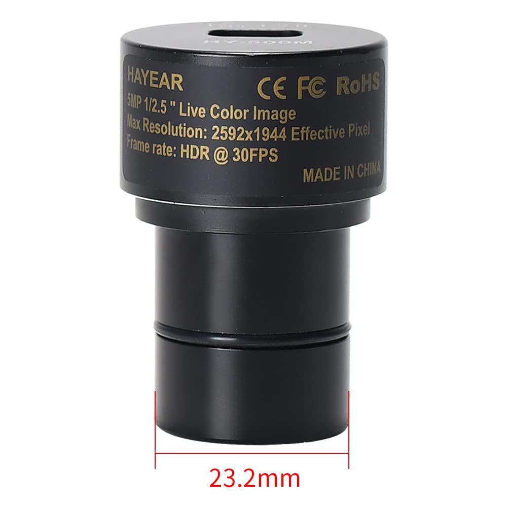 Digital Electronic Eyepiece, 5MP CMOS USB2.0 Microscopio Cámara Digital Electrónica Ocular Free Driver Microscopio Cámara Industrial de Alta Velocidad con Wins 2000 XP WIN7