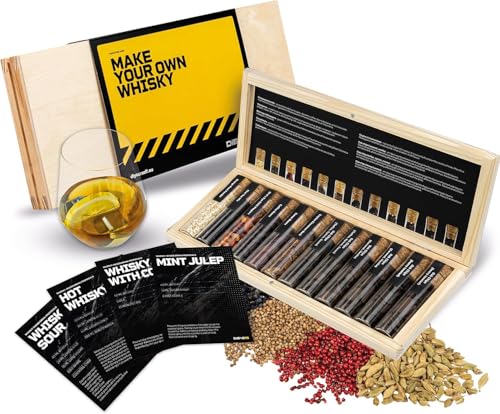 🧡 BELLISSIMO REGALO: Che sia per un compleanno, Natale o come gesto d'attenzione, il nostro set di spezie per whisky è un'idea regalo creativa per tutti gli appassionati di whisky.