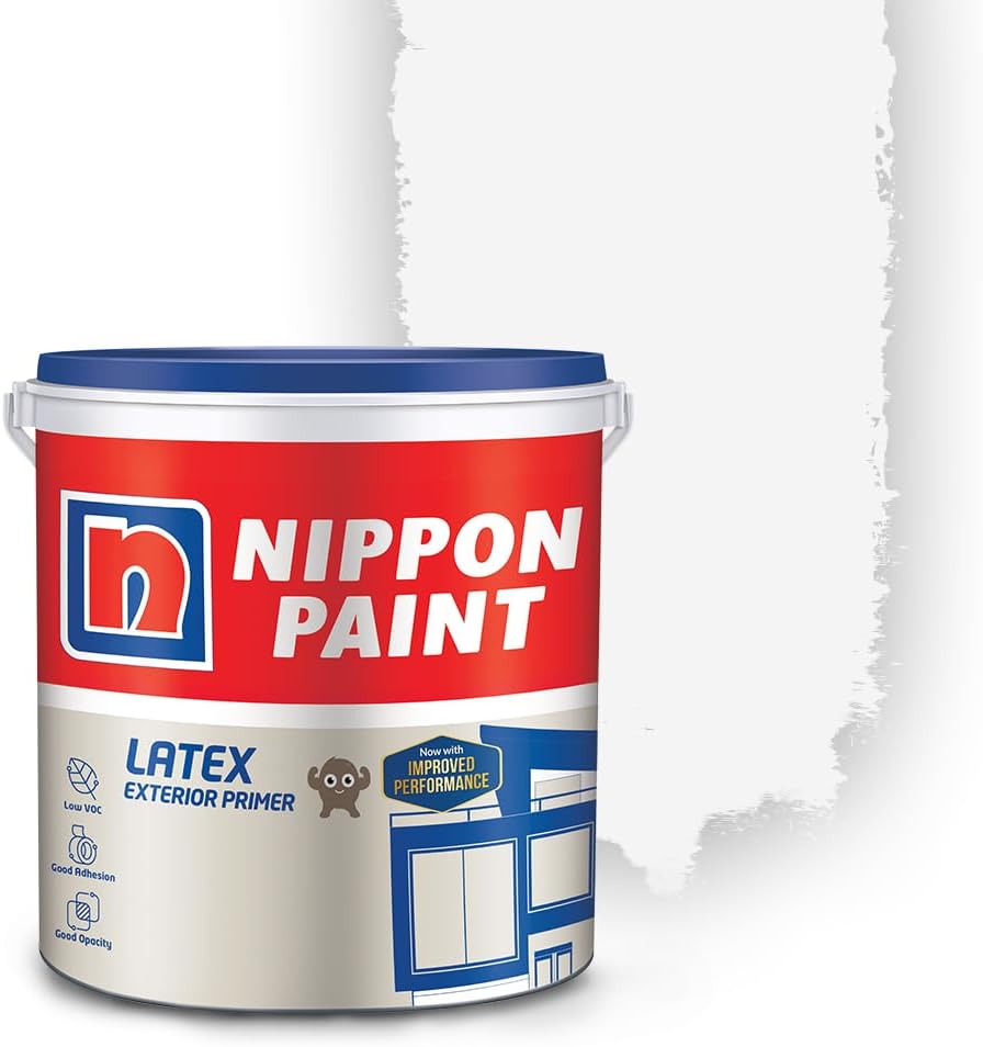 Nippon Paint Acrylic Latex Exterior Primer (4 L, White)