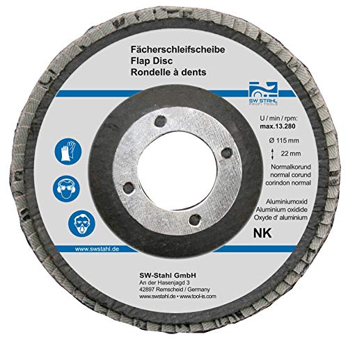 Roues à lamelles oxyde d'aluminium 115 mm NK40 disque abrasif meuleuse SW STAHL
