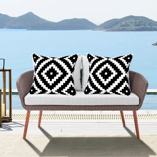 Yaofavo YAOFAVO-01 Outdoor Pillow Covers Set Of 2, Waterproof Boho Throw Pillow Covers Geometric Pillow Cases For Patio Garden thumb #3