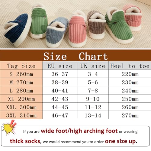 Slippers Women Ladies Clouds Bootie Corduroy Warm with Cozy Memory Foam Winter Anti-Slip House Shoes, Indoor & Outdoor - Image 4