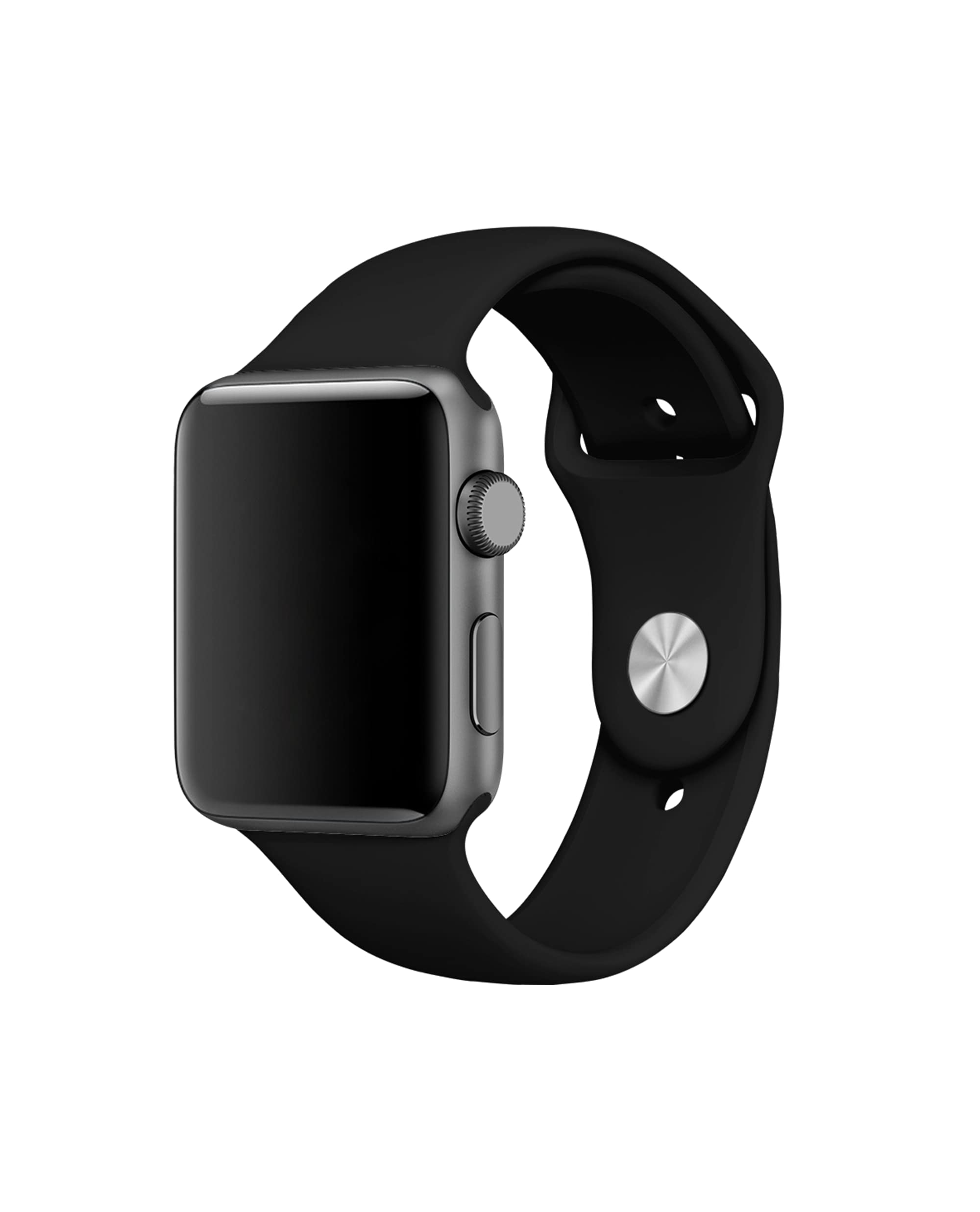 DailyObjects Black Silicone Watchband Compatible with Apple Watch (42/44/45/49mm) For Ultra 2/Ultra, Series 9 8 7 6 5 4 3 SE SE2 (Watch not Included) (B0CQNZ9VNF) Amazon Price History, Amazon Price Tracker