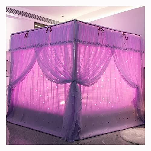 Mosquitera con dosel para crear un dormitorio romántico en camas de matrimonio 2