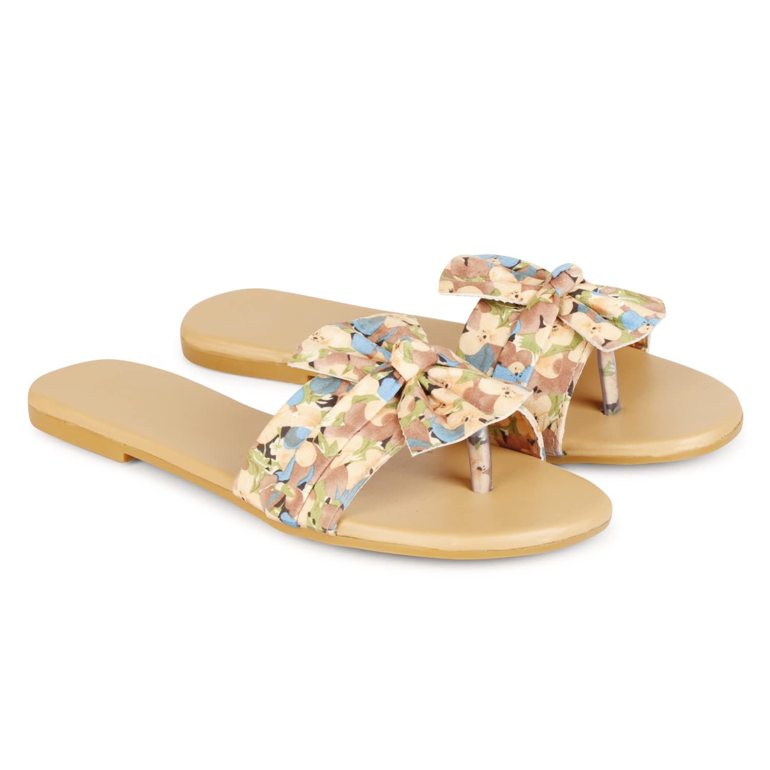 X XIOTA Presents You A Trendy And Household Regular Wear Collection Of Flower Printed Fancy Beige Flats For Womens/Ladies/Girls (Beige-38) (B09ZF1VMDV) Amazon Price History, Amazon Price Tracker