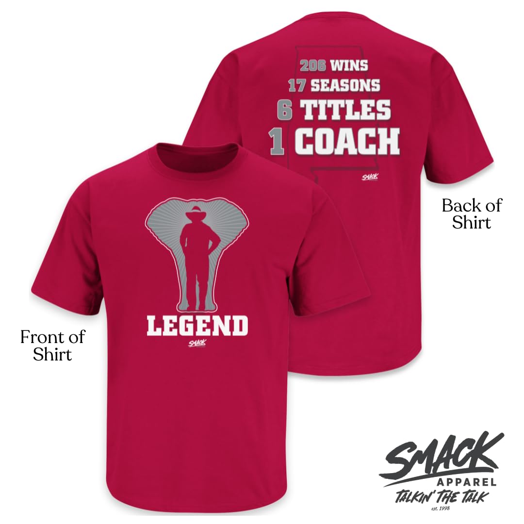 SMACK APPAREL TALKIN' THE TALK Legend T-Shirt für Alabama College Fans (SM-5XL)