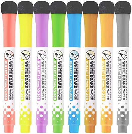 Whiteboard Stifte 8 Verschiedene Farben Magnetisch Trocken Abwischbar Fur Schule Buro Zuhause Burobedarf Amazon De Burobedarf Schreibwaren