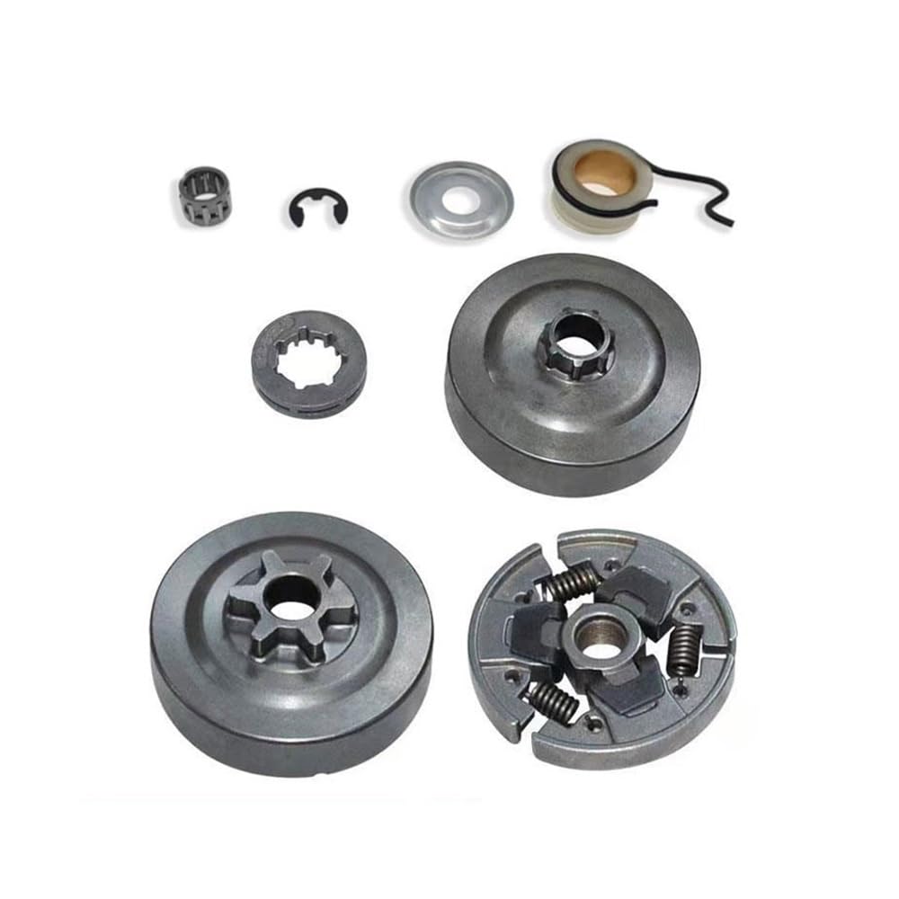 Dyhzloz Type 7 Clutch Drum Sprocket Rim Kit Fit For Ms180 Ms170 Ms 017 018 019 021 023 025 Ms250 Ms251 Chainsaw Spare Parts(Type 7)