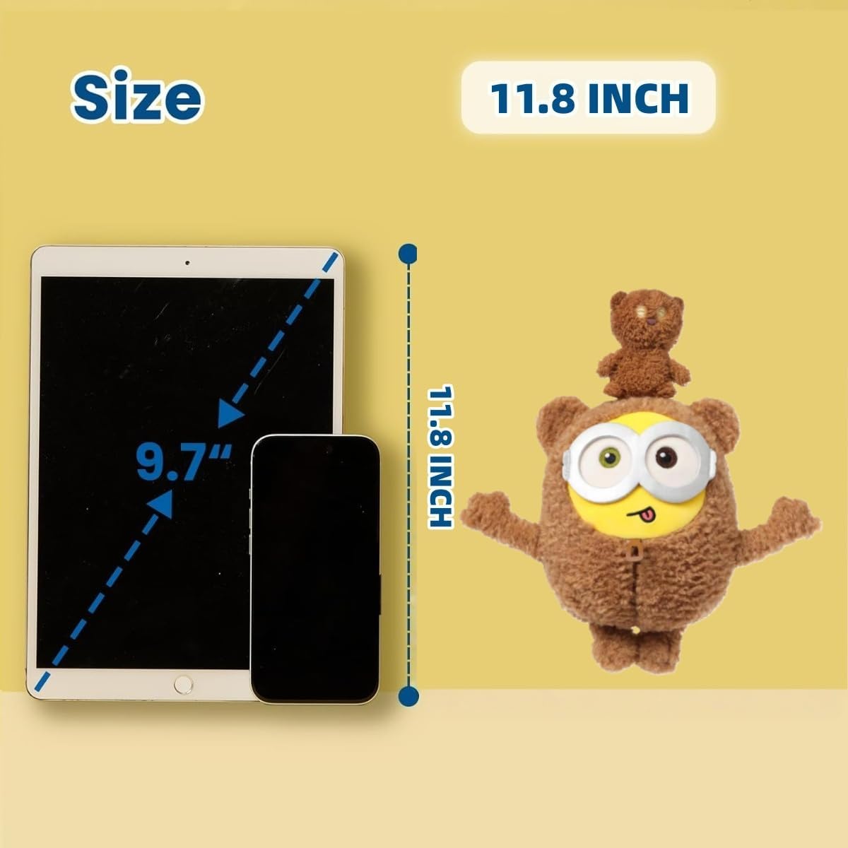 MINISO Minions Bob Plush Toy in packaging