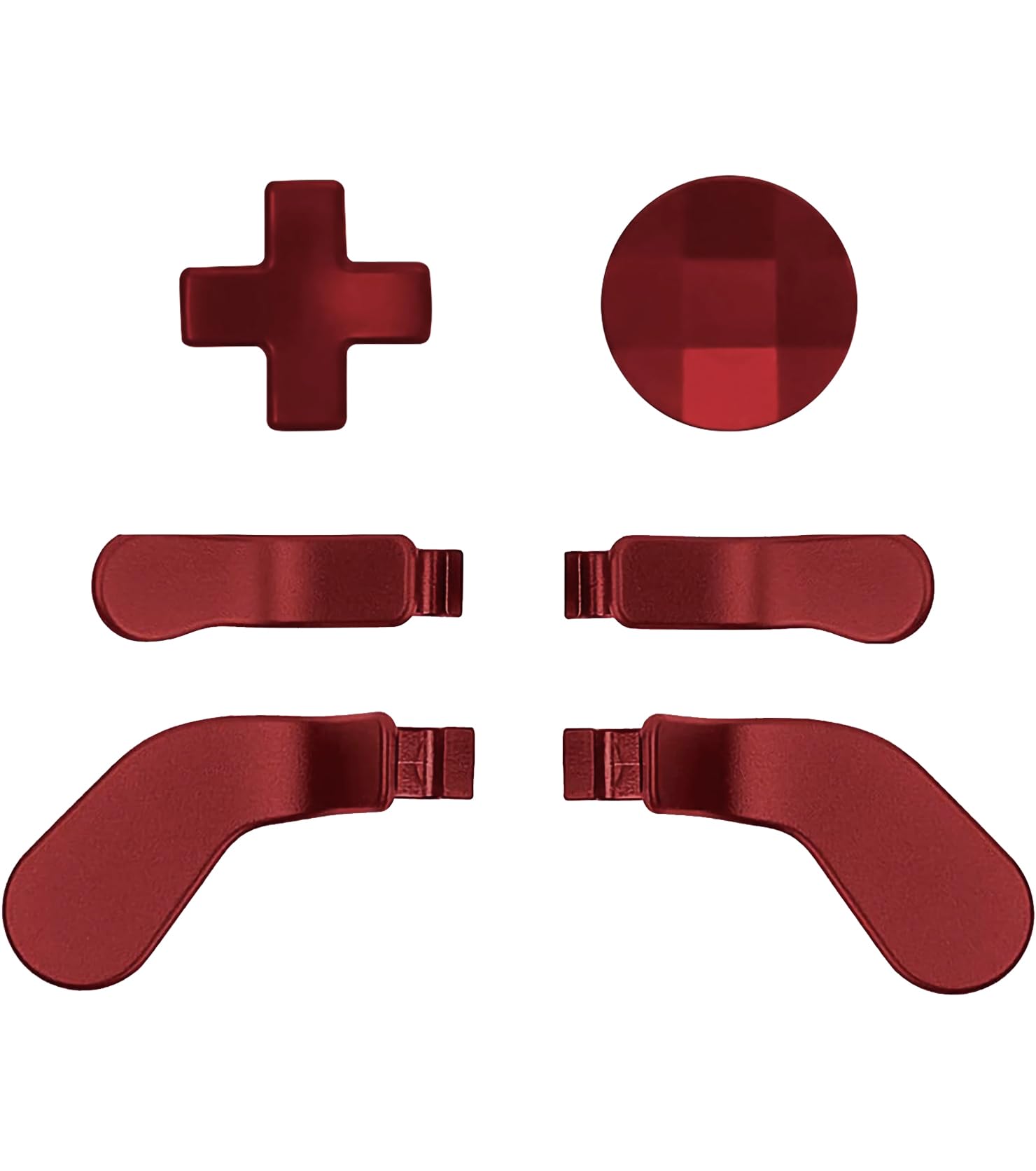 Ceozon Replacement Back Paddles 6 pcs Metal Stainless Steel Trigger Locks D Pads Direction Keys for Xbox One Elite Controller Series 2 Xbox One Elite Accessories (Red)