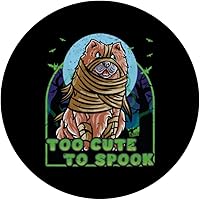 Vista 3 de Chow Chow Happy Halloween Costume Mummie PopSockets Standard PopGrip